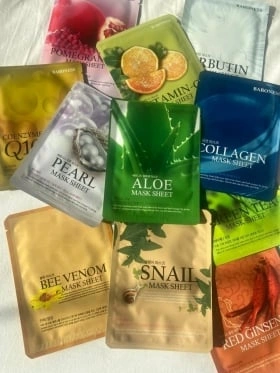 Baroness - Máscara Facial Coreana Hidratante Collagen Kpop Beauty Shine - MLB809087937153