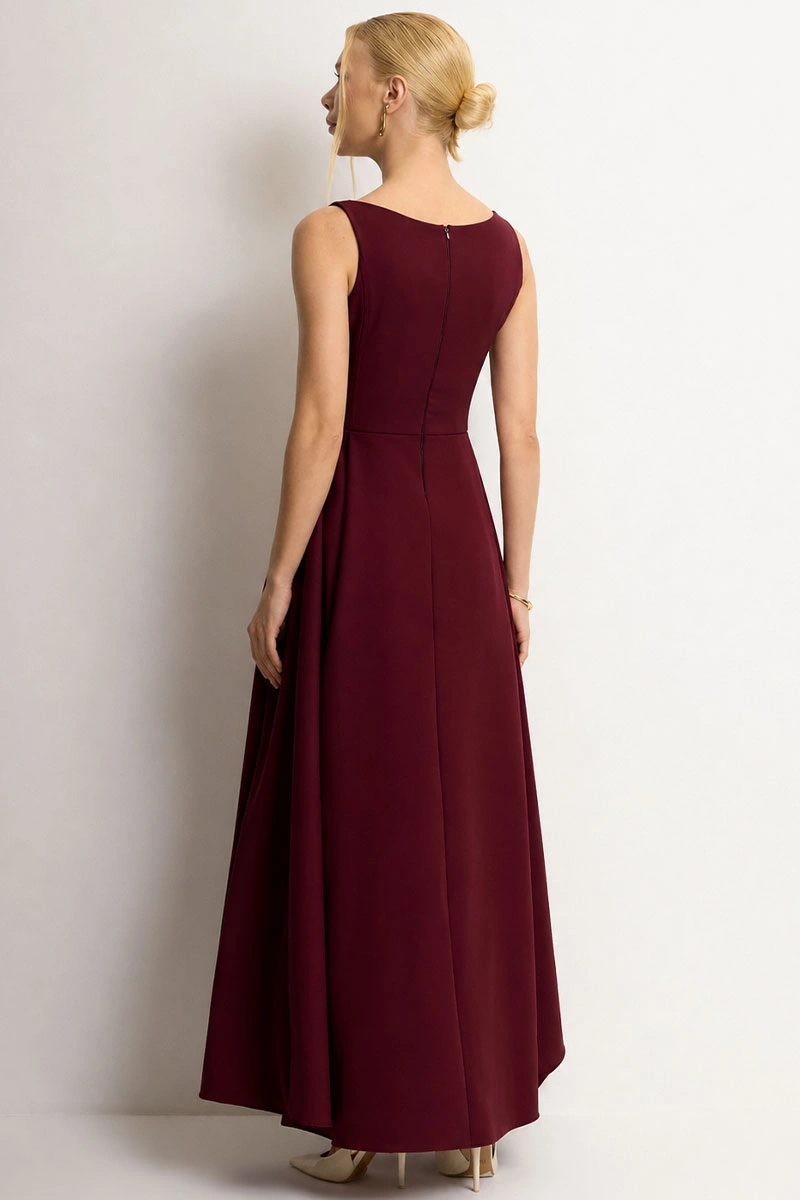 Miss Misses - Vestido Eliza Longo Vinho - 54632006