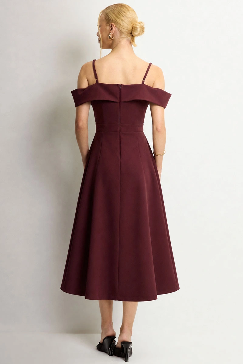 Miss Misses - Vestido Flavia Vinho - 54294006