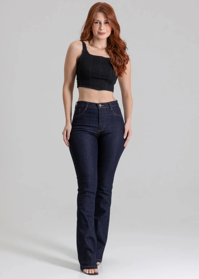 Sawary - Calça Jeans Sawary Boot Cut - 267311 AZUL - 8263458554041