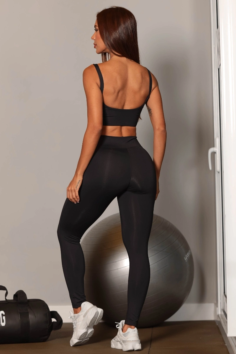 Garotafit - Conjunto Fiorella Preto - FCS450A