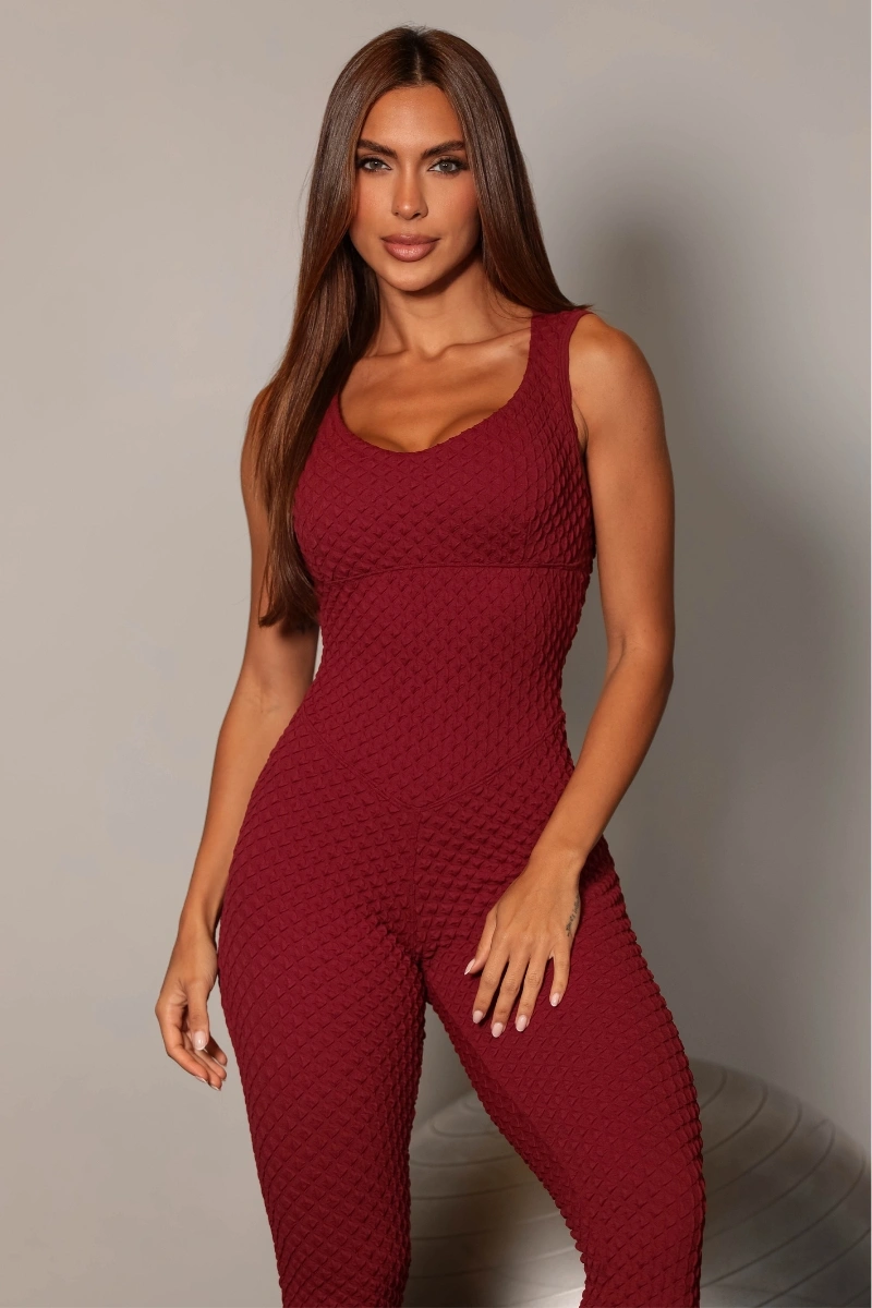 Garotafit - Macacão Kelly Marsala - MAC244FM