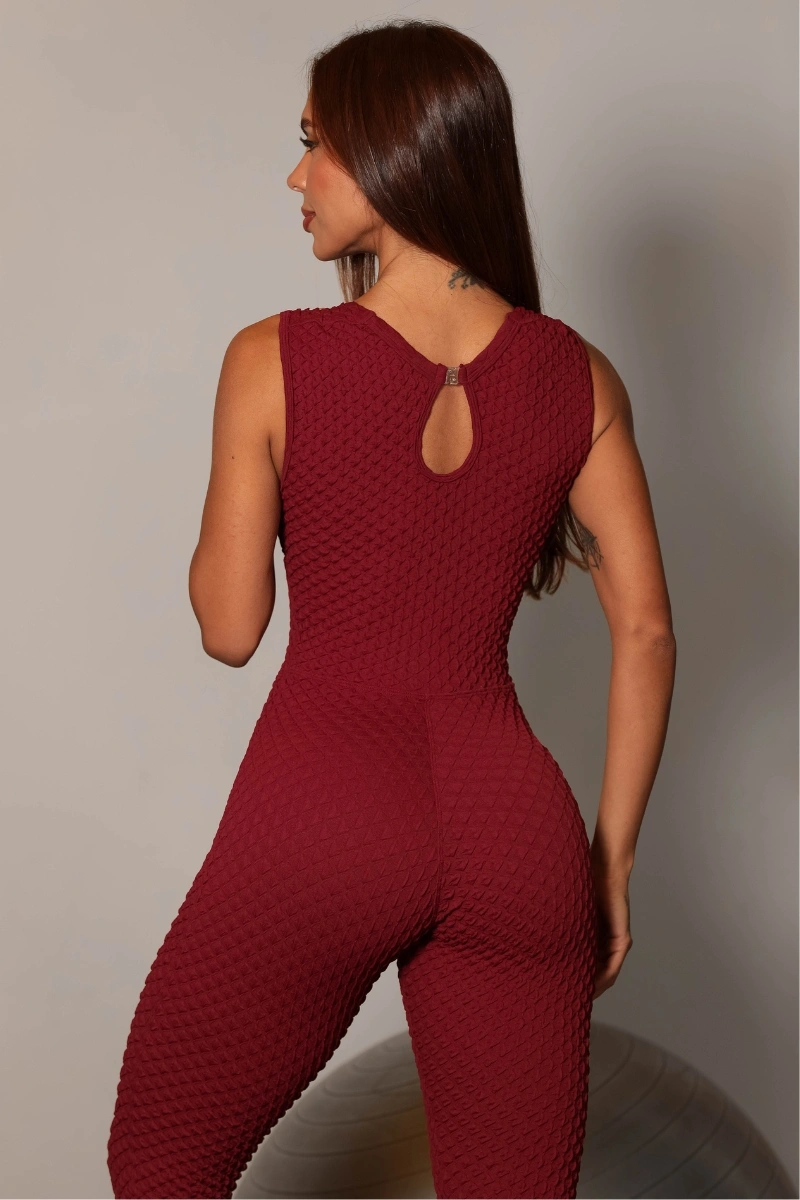 Garotafit - Macacão Kelly Marsala - MAC244FM