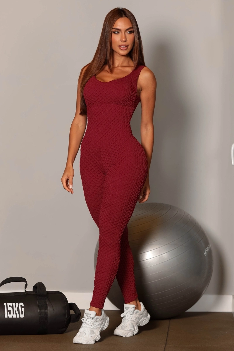 Garotafit - Macacão Kelly Marsala - MAC244FM