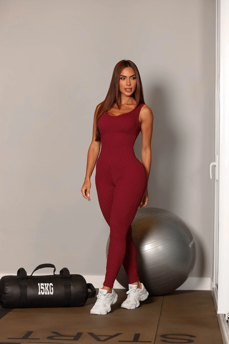 Garotafit - Macacão Kelly Marsala - MAC244FM