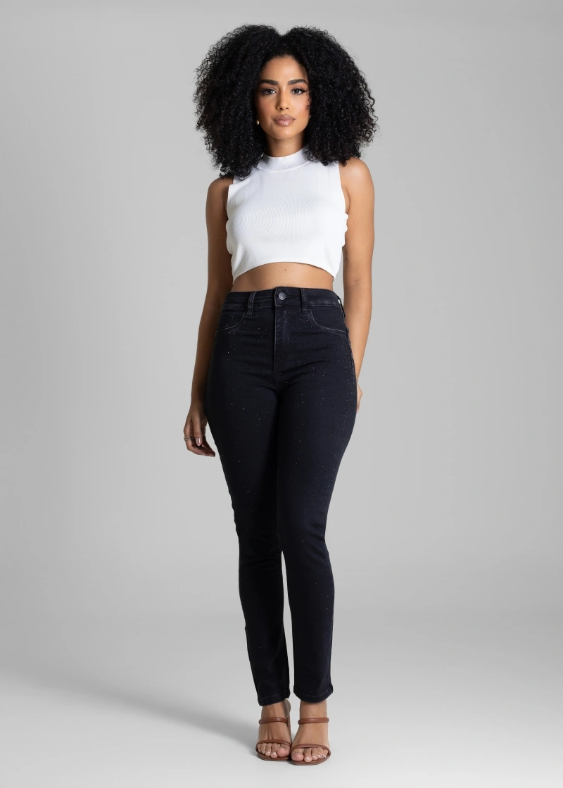 Sawary - Calça Jeans Sawary Push Up Preto-283345 - 283345