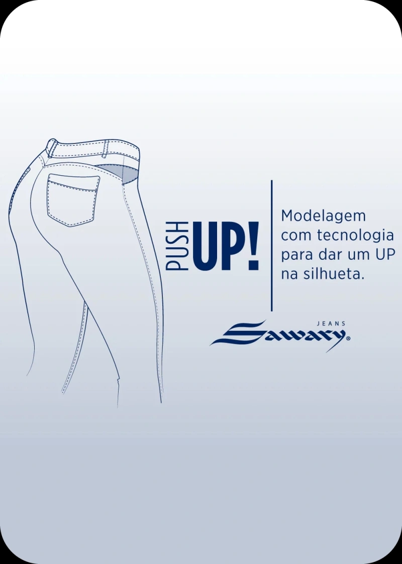Sawary - Calça Jeans Sawary Push Up Preto-283345 - 283345