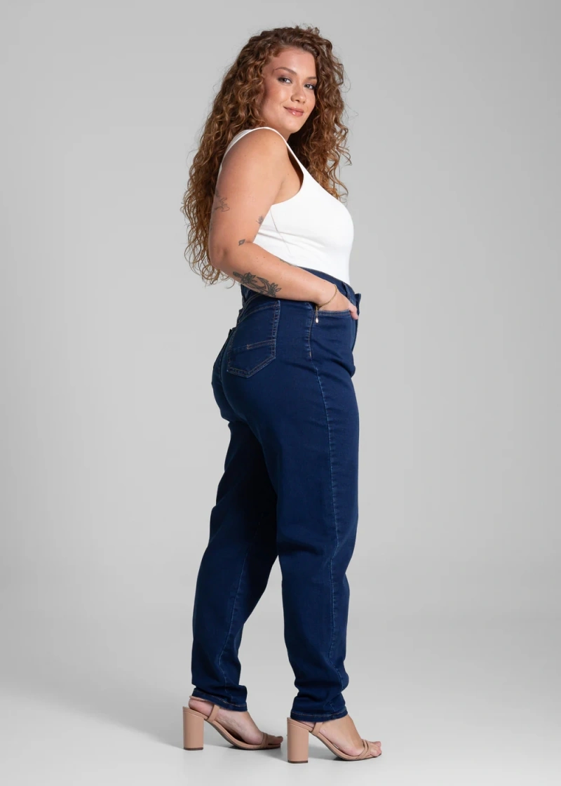 Sawary - Calça Jeans Sawary Plus Size Azul- 281224 - 281224