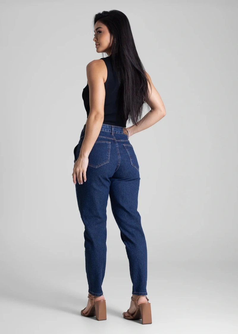 Sawary - Calça Jeans Sawary Mom Azul-282750 - 282750