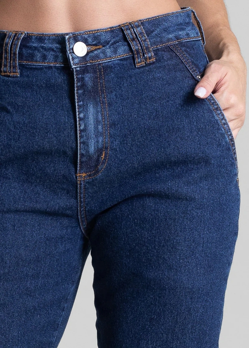 Sawary - Calça Jeans Sawary Mom Azul-282750 - 282750
