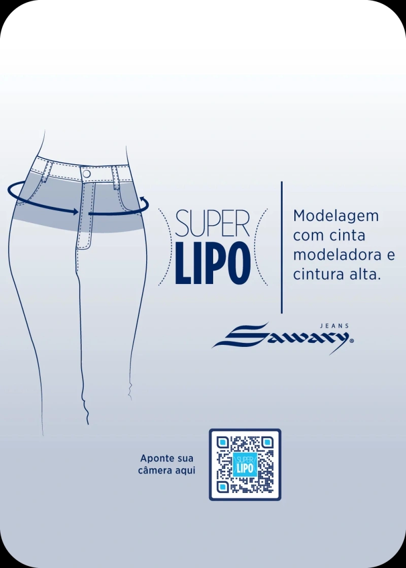 Sawary - Calça Jeans Sawary Super Lipo Azul -281805 - 281805