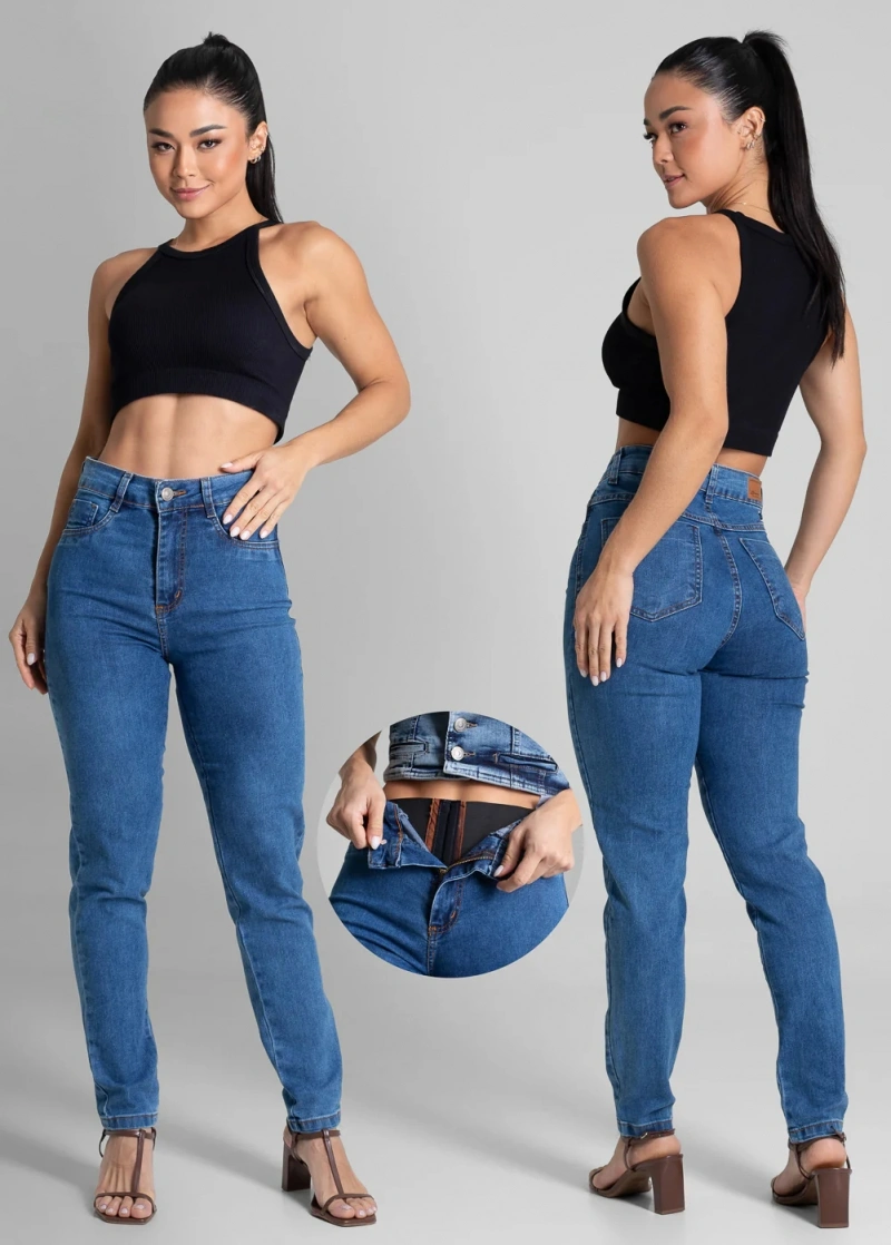 Sawary - Calça Jeans Sawary Super Lipo Azul -281805 - 281805