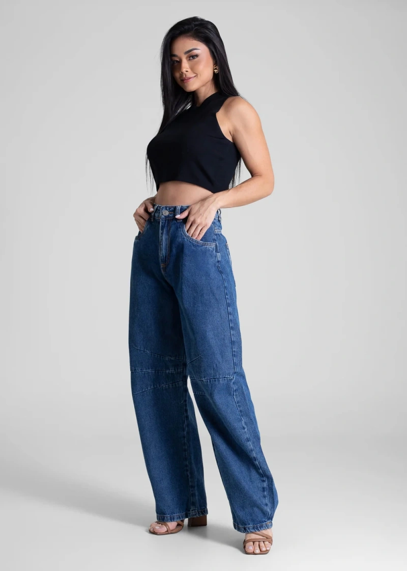 Sawary - Calça Jeans Sawary Balloon Azul- 282417 - 282417