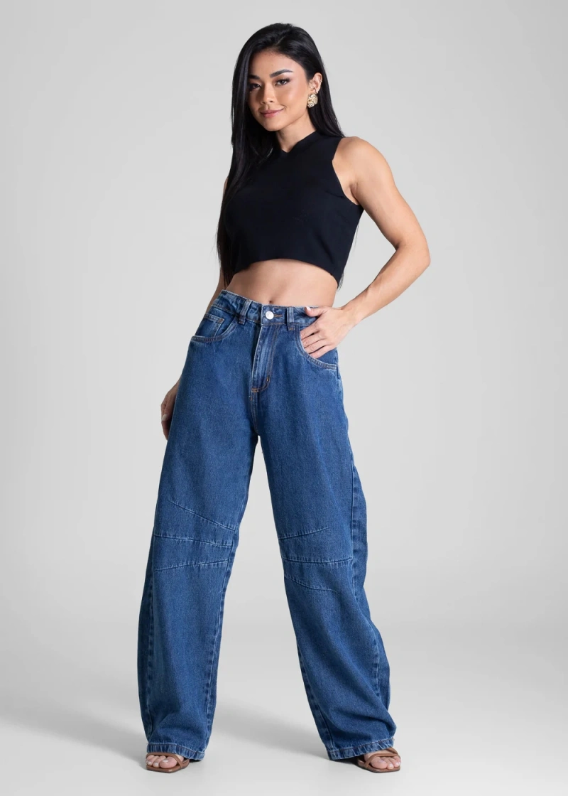 Sawary - Calça Jeans Sawary Balloon Azul- 282417 - 282417