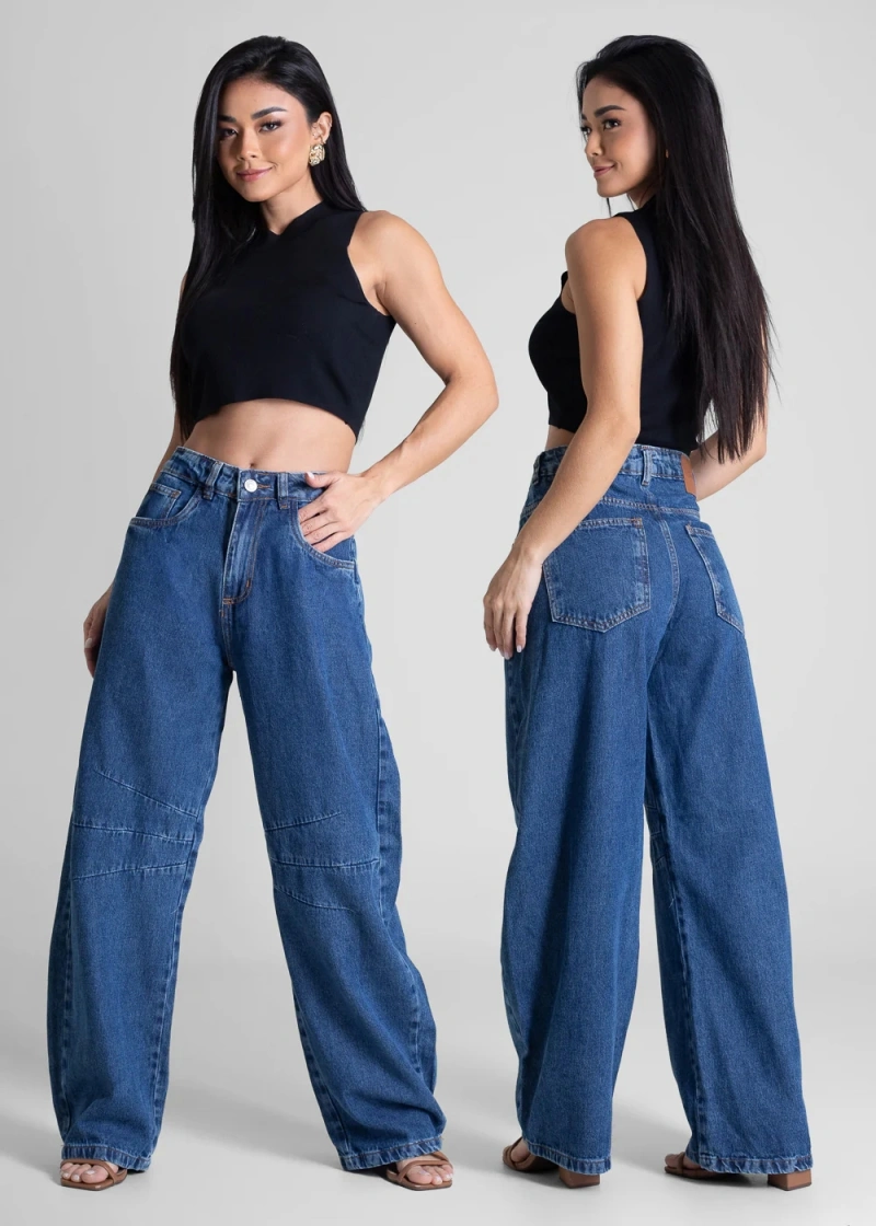 Sawary - Calça Jeans Sawary Balloon Azul- 282417 - 282417