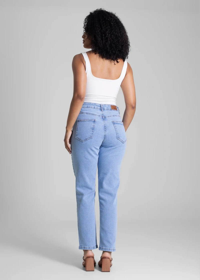 Sawary - Calça Jeans Sawary Mom Azul-282946 - 282946