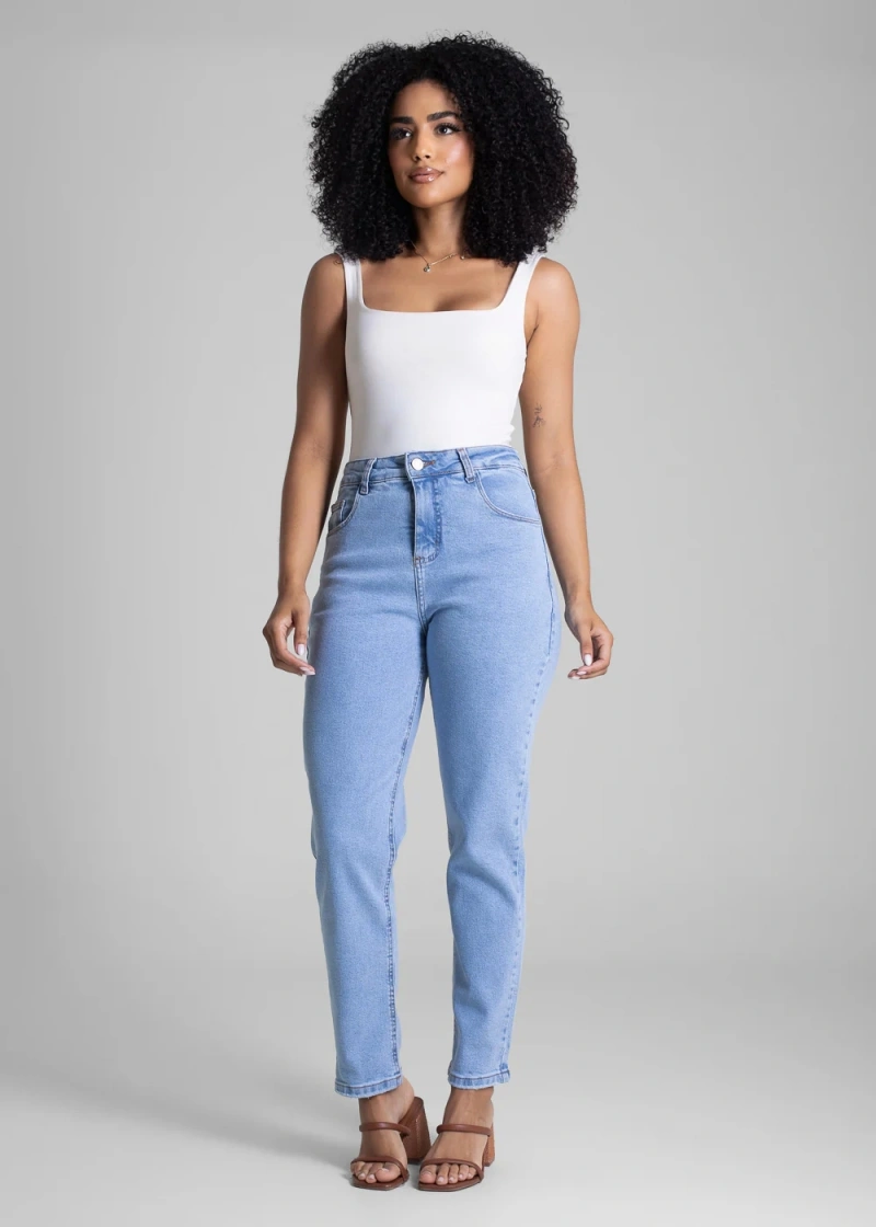 Sawary - Calça Jeans Sawary Mom Azul-282946 - 282946
