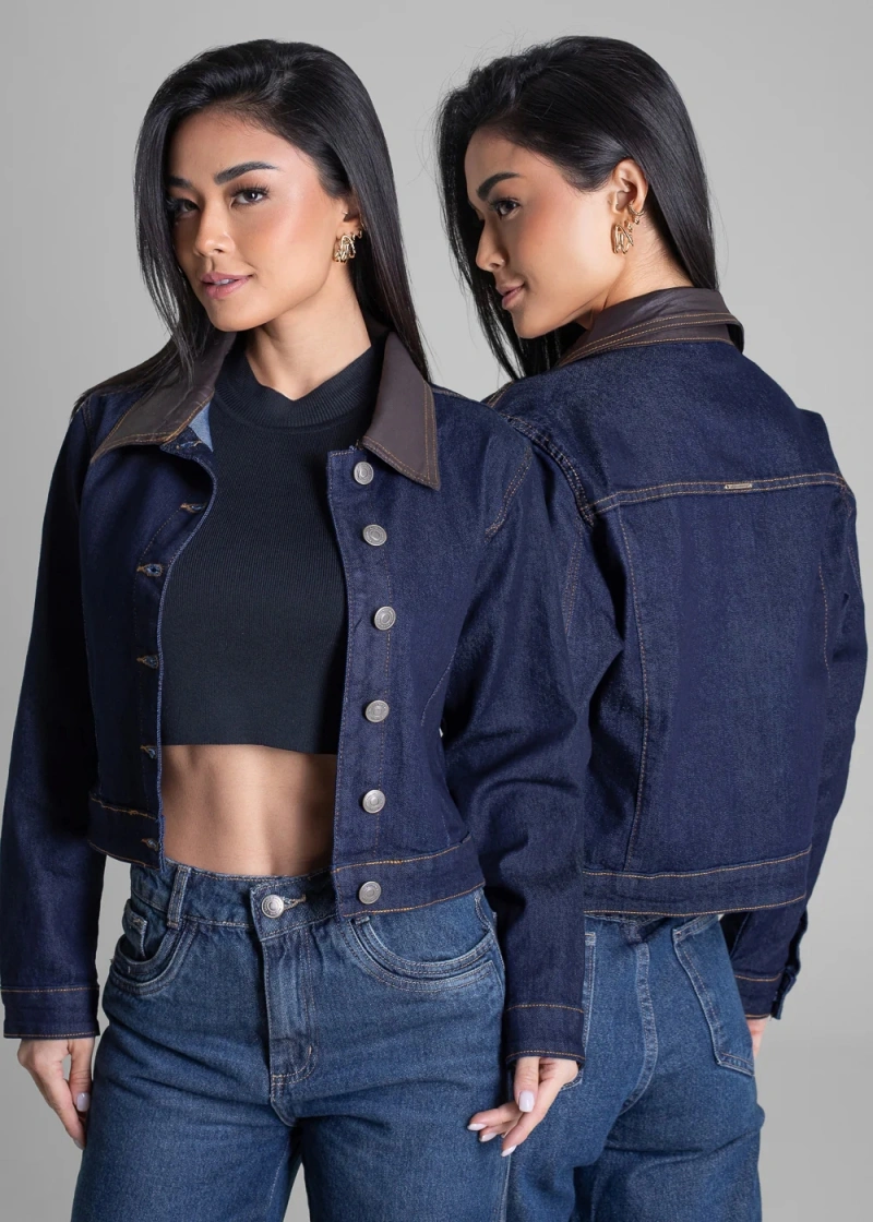 Sawary - Jaqueta Jeans Sawary Azul -283296 - 283296