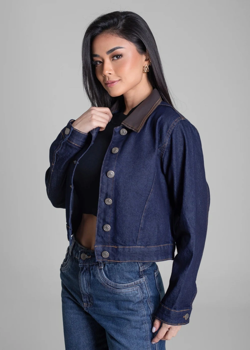 Sawary - Jaqueta Jeans Sawary Azul -283296 - 283296