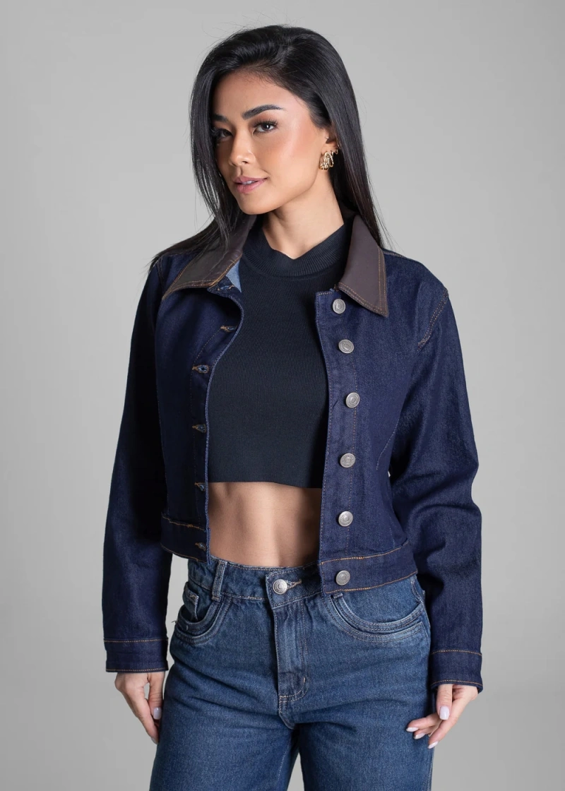 Sawary - Jaqueta Jeans Sawary Azul -283296 - 283296