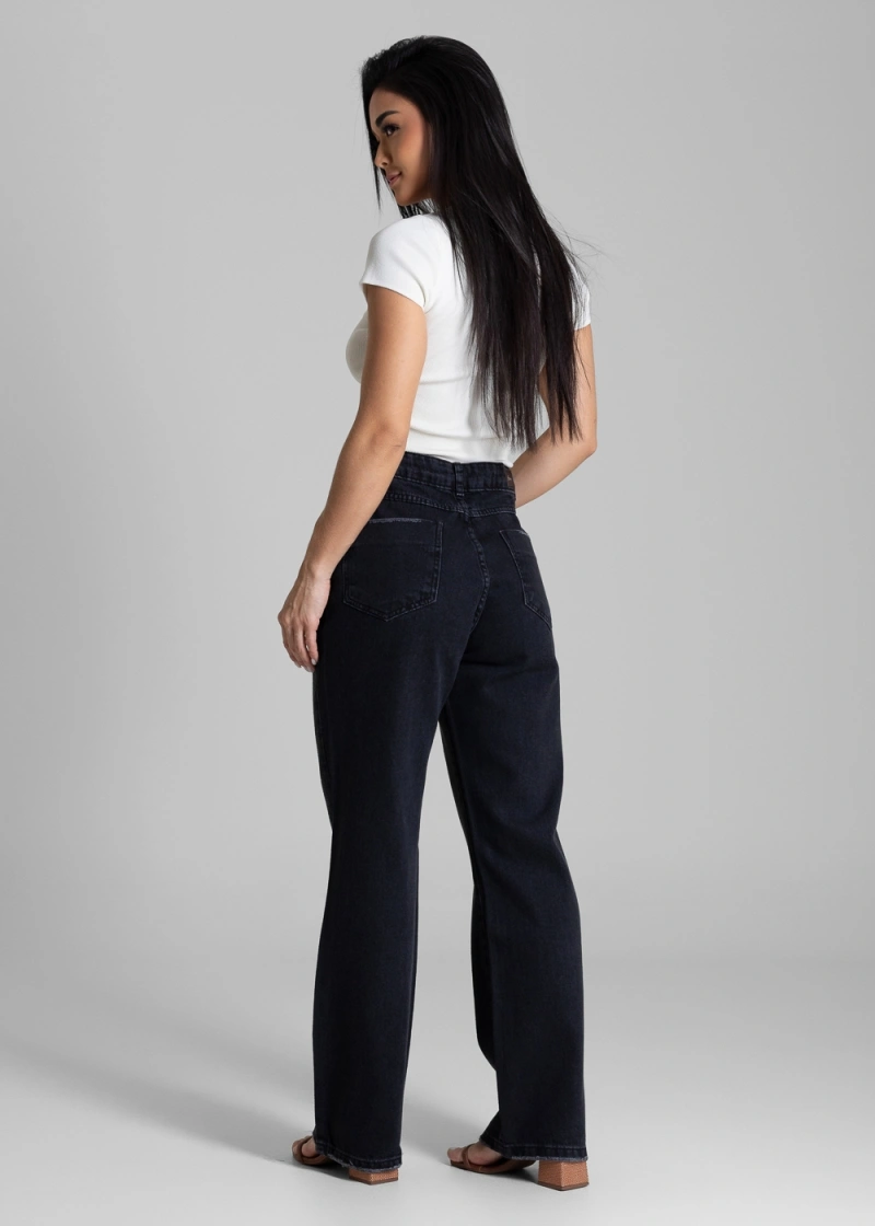 Sawary - Calça Jeans Sawary Petit Preto-283355 - 283355
