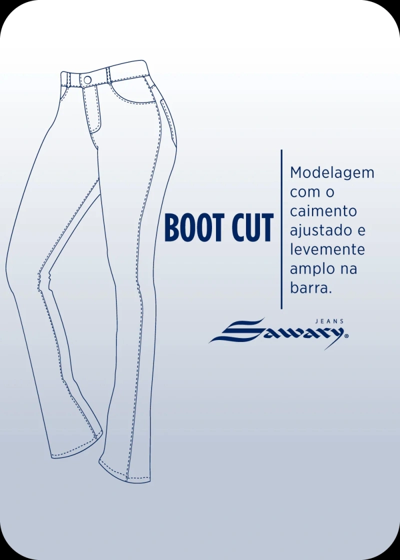 Sawary - Calça Sawary Jeans Boot Cut-283234 - 283234