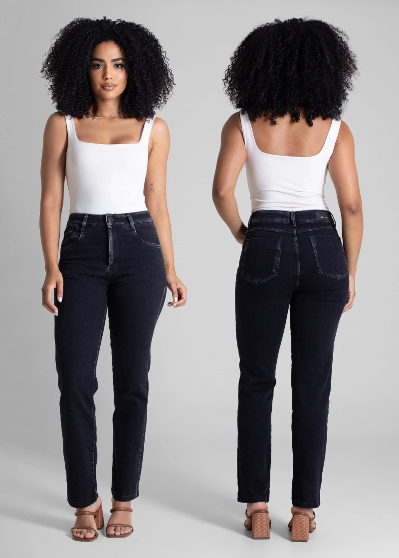 Sawary - Calça Sawary Reta Preta-281926 - 282916
