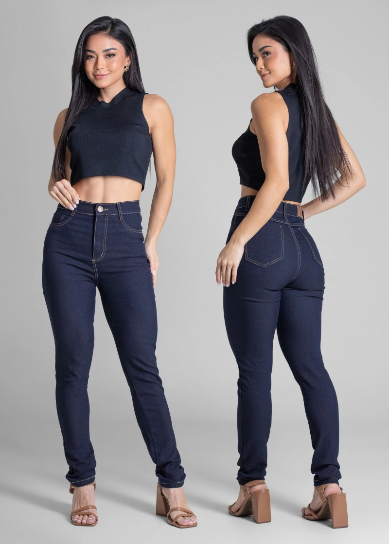 Sawary - Calça Jeans Sawary Super Stretch Azul- 282911 - 282911