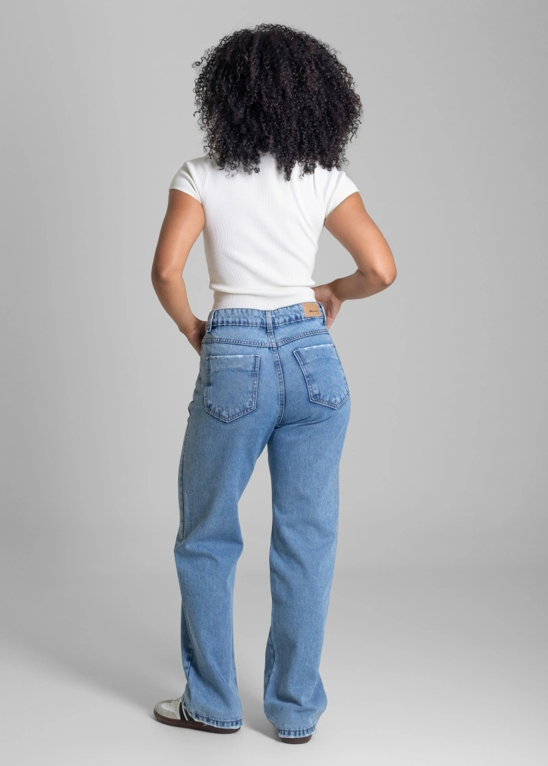 Sawary - Calça Jeans Sawary Boot Cut Petit Azul - 283364 - 283364