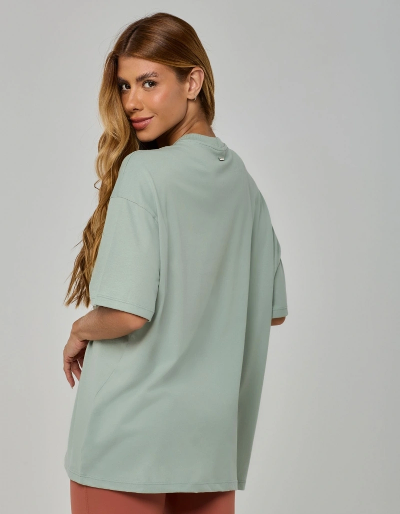 Vestem - Camiseta Oversized Vestem Embossing Verde Salvia - BMC853.I26.C0467