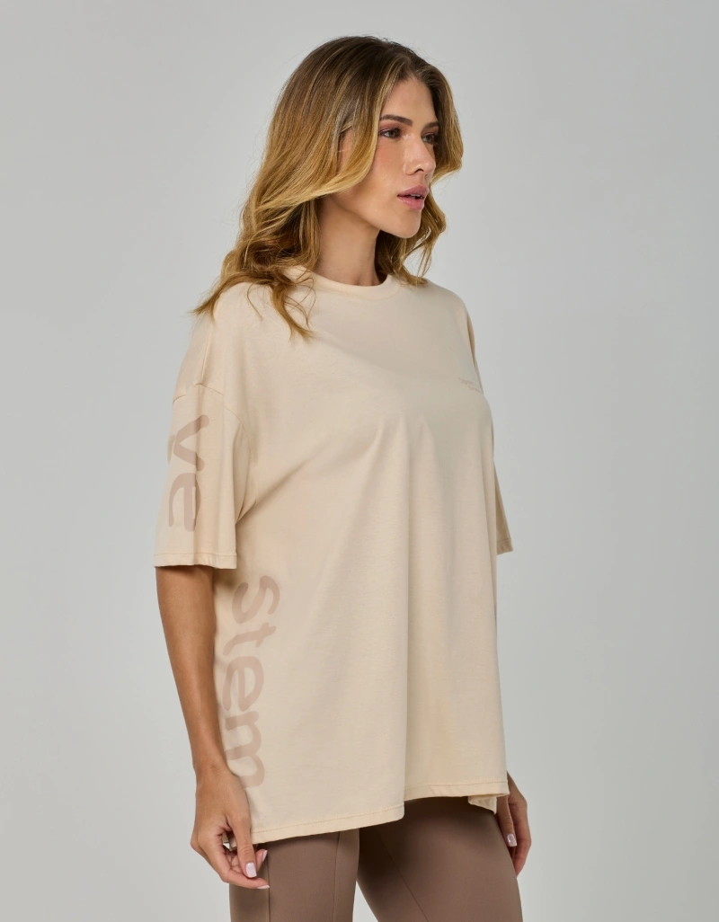Vestem - Camiseta Oversized Sport Society Bege Marfim - BMC864.I26.C0696