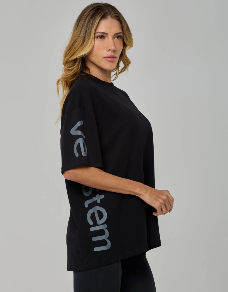 Vestem - Camiseta Oversized Sport Society Preto - BMC864.I26.C0002