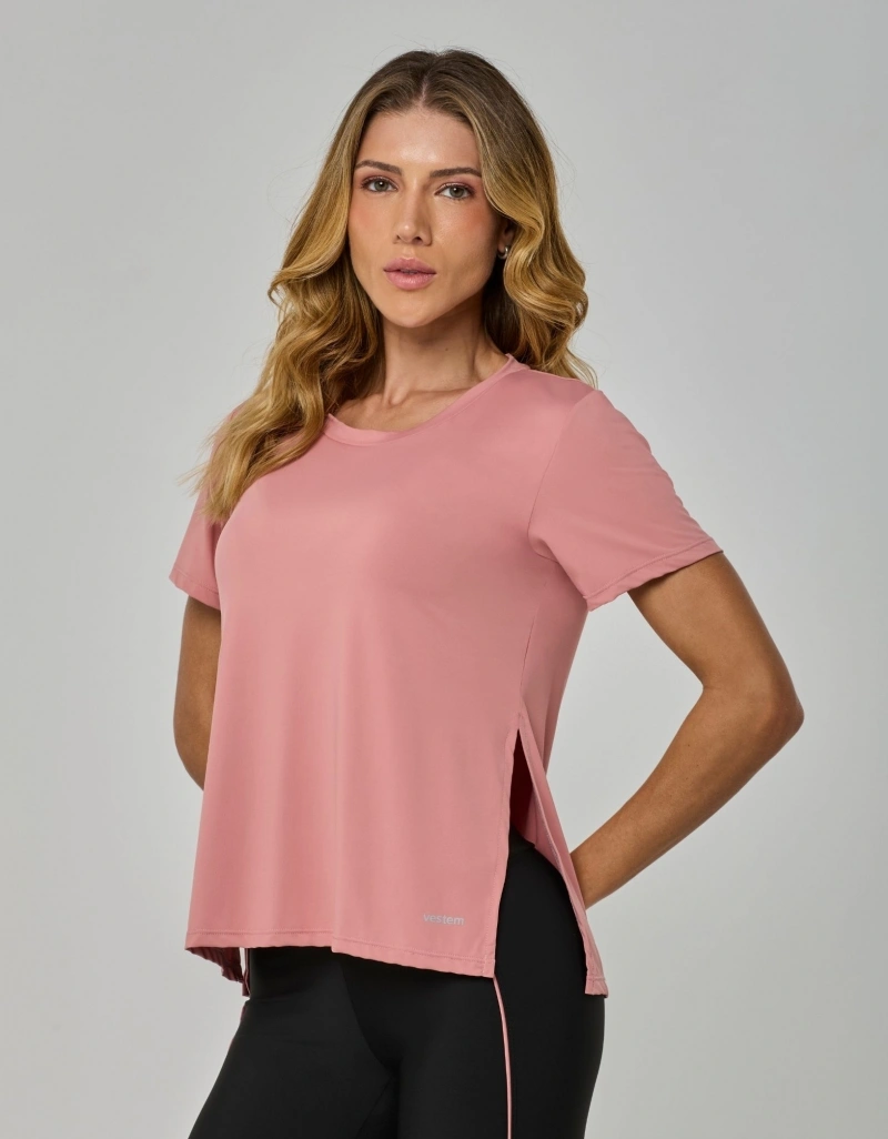 Vestem - Blusa Manga Curta Contrast Rose Dawn - BMC874.I26.C0774