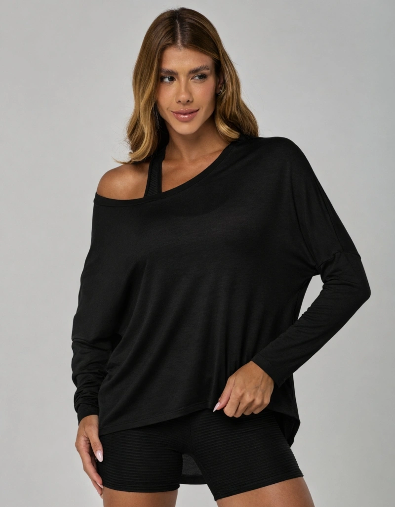 Vestem - Blusa Manga Longa Linea Preto - BML29.I26.C0002