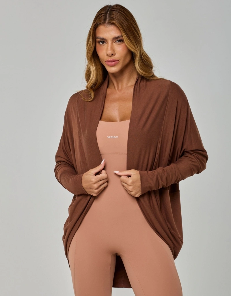 Vestem - Cardigan Comfort Marrom Madeira - BML489.I26.C0819