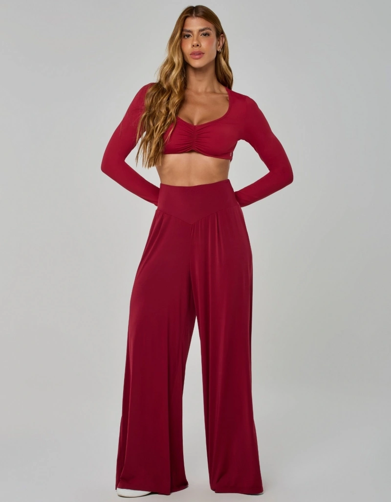 Vestem - Blusa Manga Longa Cropped Nuance Vermelho Valentino - BML506.I26.C0583