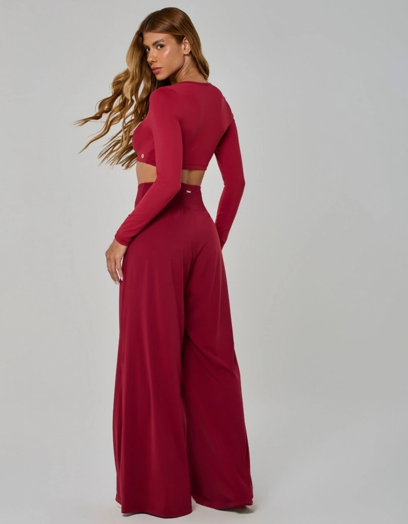 Vestem - Blusa Manga Longa Cropped Nuance Vermelho Valentino - BML506.I26.C0583