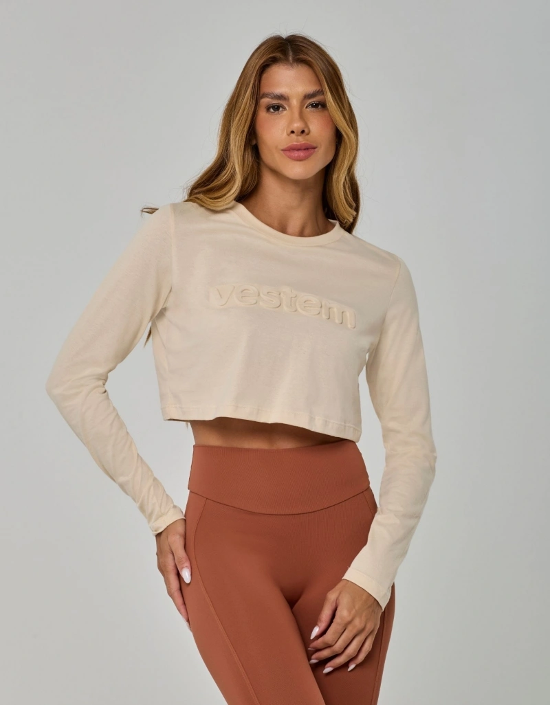 Vestem - Blusa Manga Longa Vestem Embossing Bege Marfim - BML513.I26.C0696