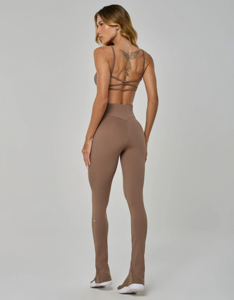 Vestem - Legging Sleek Fit Shape Up com Fenda Marrom Castanho - FS1639.I26.C0432