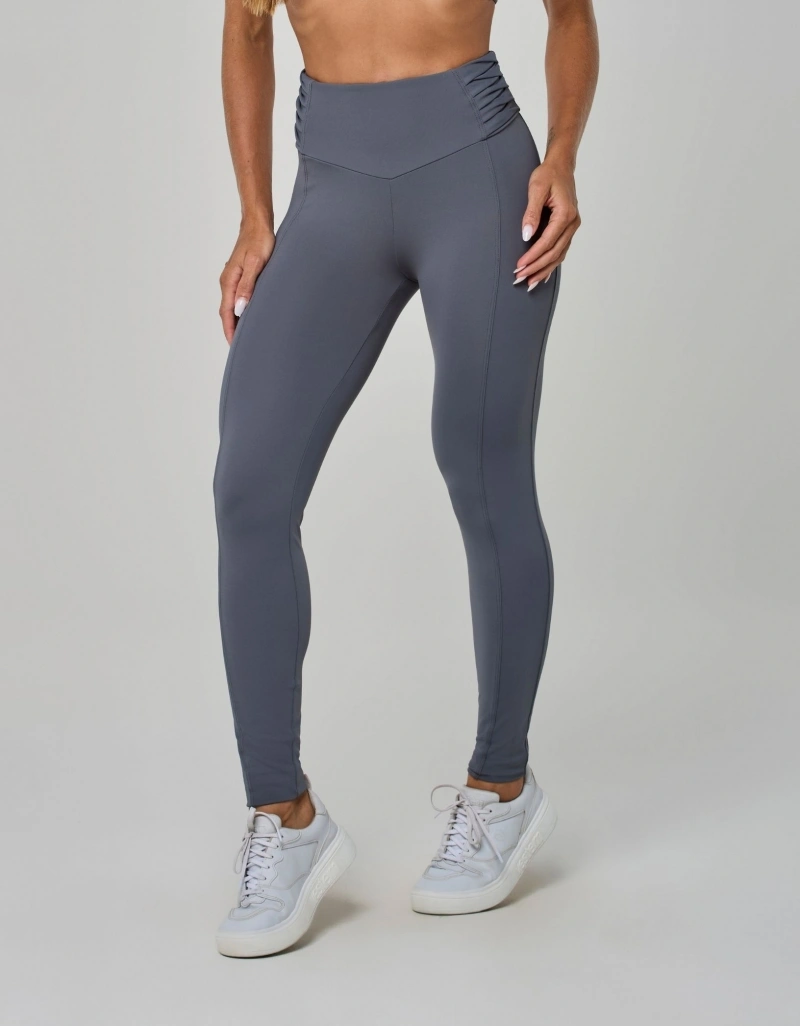 Vestem - Legging Nuance Shape Up com Cós Trançado Cinza Smoke - FS1640.I26.C0786