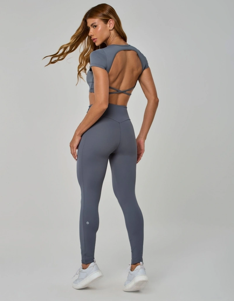 Vestem - Legging Nuance Shape Up com Cós Trançado Cinza Smoke - FS1640.I26.C0786