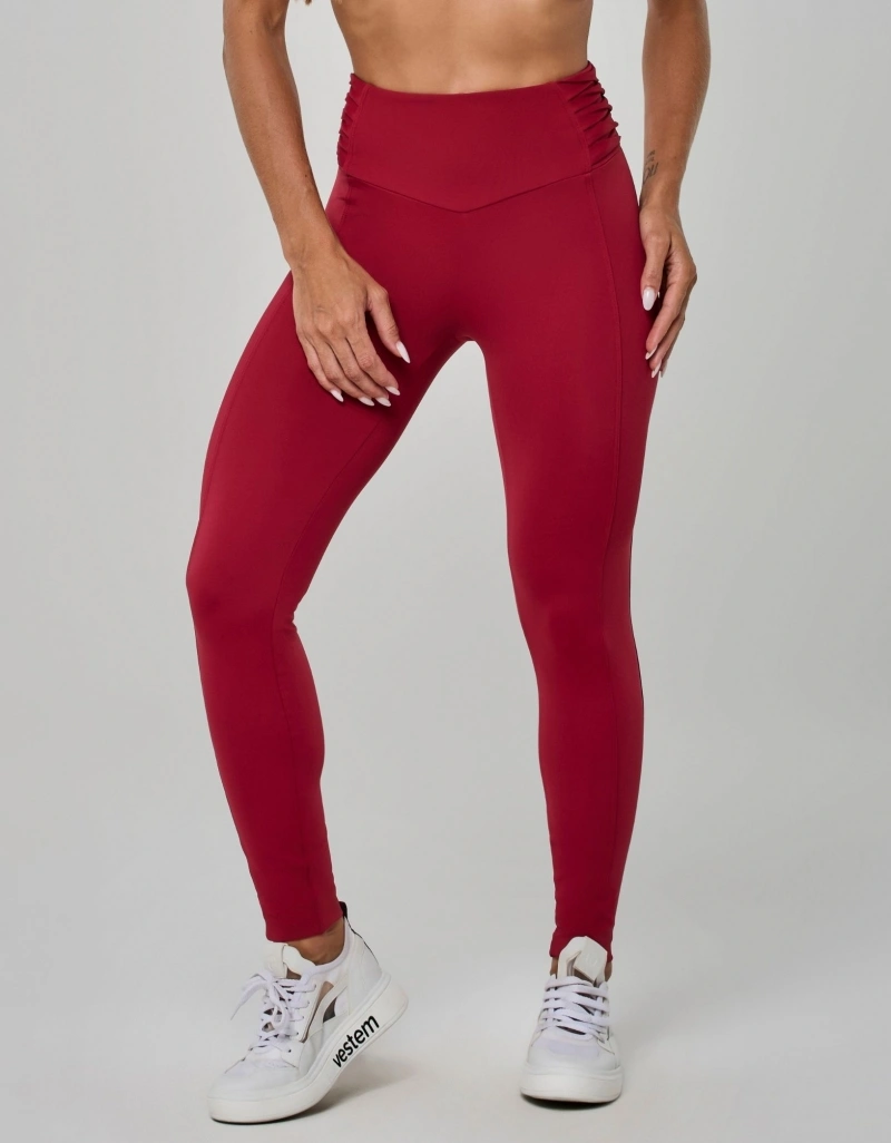 Vestem - Legging Nuance Shape Up com Cós Trançado Vermelho Valentino - FS1640.I26.C0583
