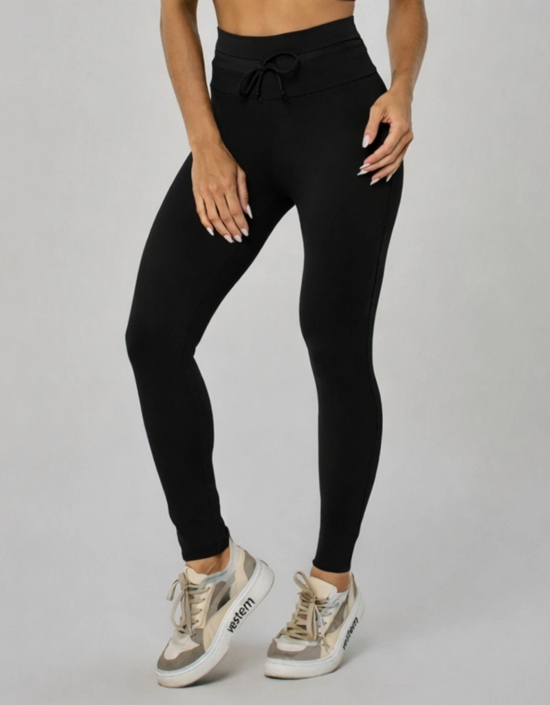 Vestem - Legging Peach Shape Up com Amarração Preto - FS1643.I26.C0002