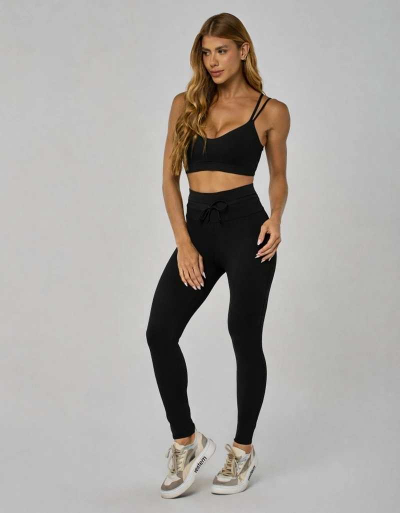 Vestem - Legging Peach Shape Up com Amarração Preto - FS1643.I26.C0002