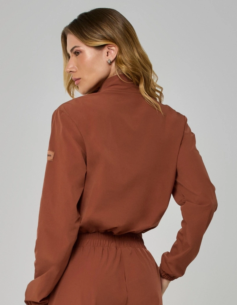 Vestem - Jaqueta Luxe Crew Bolsos Marrom Cognac - JAC283.I26.C0734