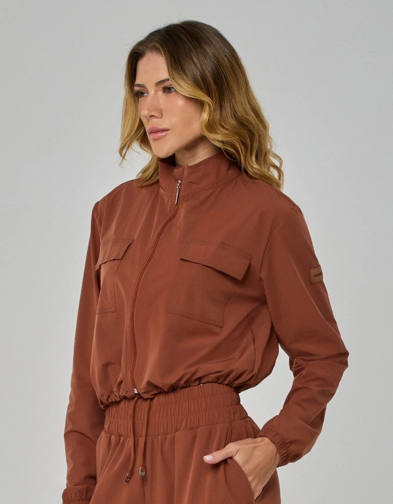 Vestem - Jaqueta Luxe Crew Bolsos Marrom Cognac - JAC283.I26.C0734