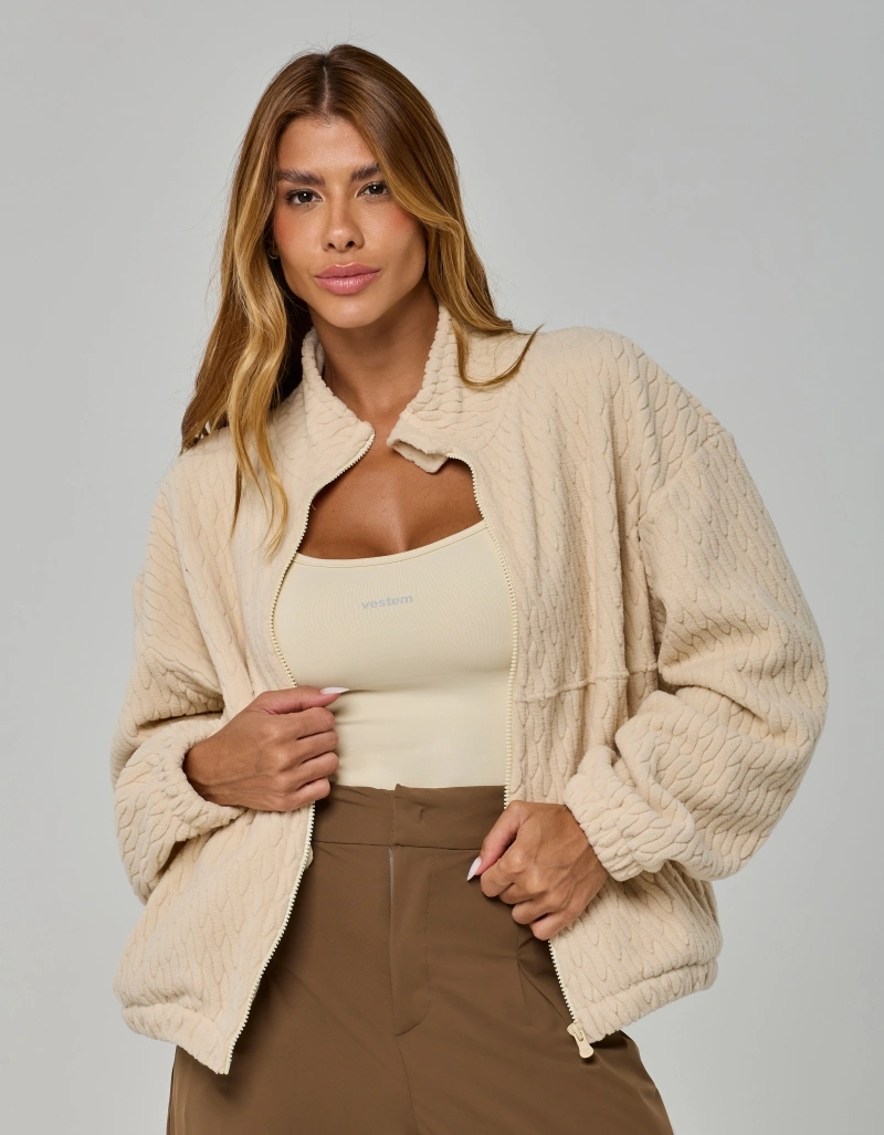 Vestem - Jaqueta Urban Fit Oversized Bege Marfim - JAC286.I26.C0696