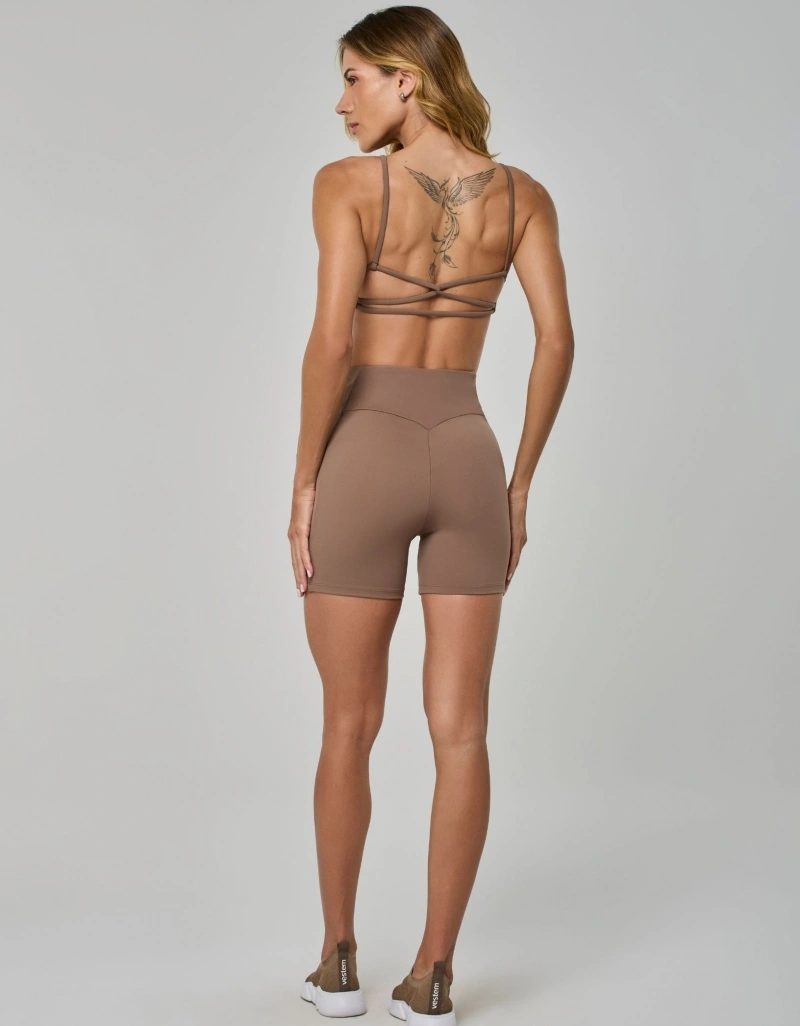 Vestem - Shorts Sleek Fit Shape Up Marrom Castanho - SH812.I26.C0432