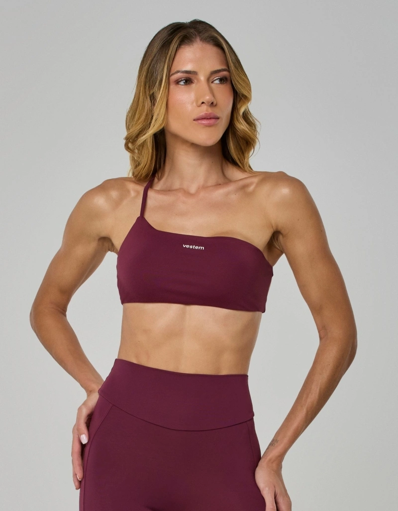 Vestem - Top Bold Leve Sustentação Vermelho Wine - TOP1313.I26.C0667