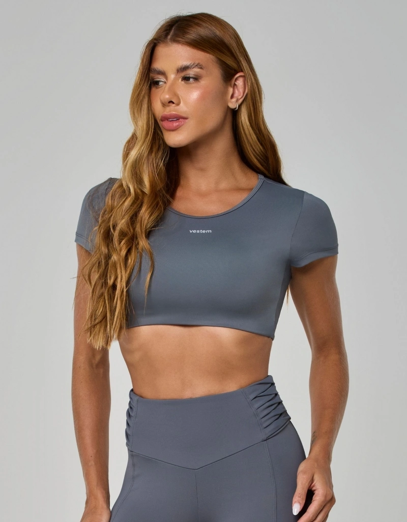 Vestem - Top Nuance Decote Costas Cinza Smoke - TOP1323.I26.C0786